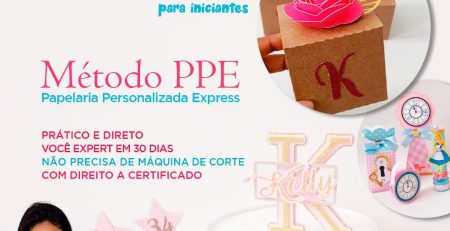 Caixinhas e topos de bolo personalizados, imagem do curso Papelaria Personalizada Express