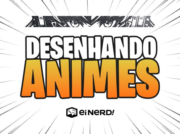 Logotipo do curso Desenhando Animes, do canal Ei Nerd