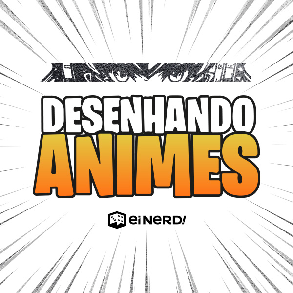 Logotipo do curso Desenhando Animes, do canal Ei Nerd