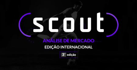 Jogador chutando a bola, arte do curso Scout – Análise de Mercado, da THE360