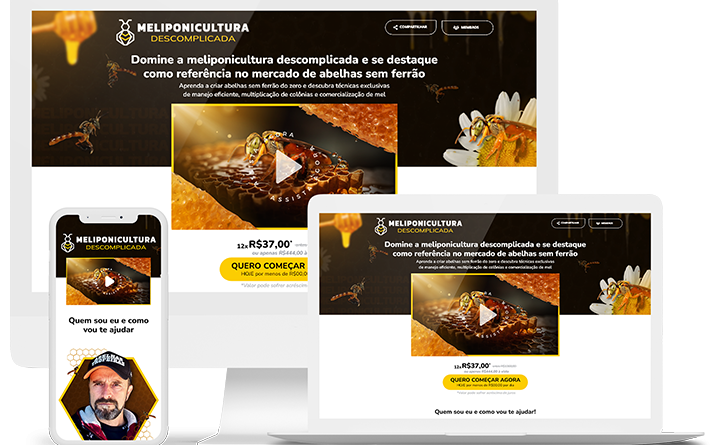 Colmeia de abelhas sem ferrão, do curso Meliponicultura Descomplicada